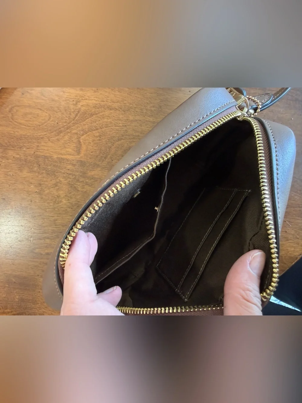 Coach Brown Signature Crossbody Camera Bag - Picture 3 of 3